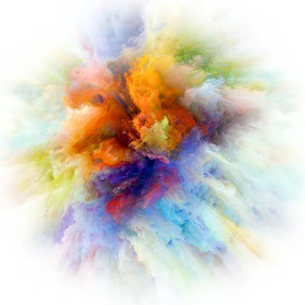 Serie Color Emotion Progettazione Sfondo Esplosione Colore Lavori Immaginazione Creatività — Foto Stock