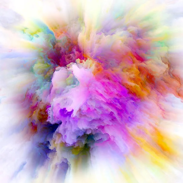 Цветные Эмоции Творческое Оформление Цветового Взрыва Концептуальной Метафоры Тему Воображения — стоковое фото