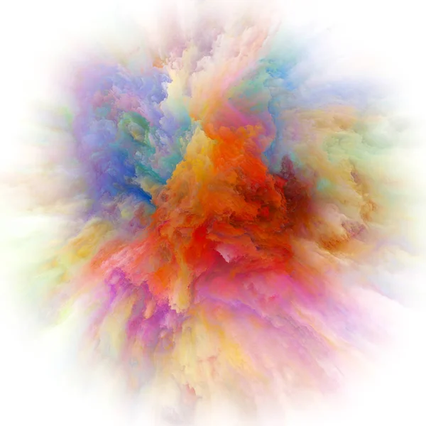 Color Emotion Series Composition Color Explosion Metaphorical Relationship Imagination Creativity — Stock Photo, Image