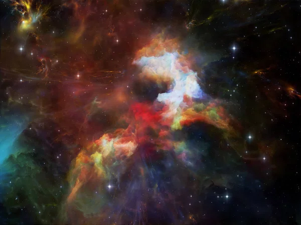 深宇宙シリーズ 宇宙星雲 塵雲と宇宙 科学と想像力をテーマに星の背景デザイン — ストック写真