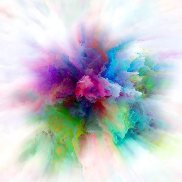 Χρώμα Σειρά Συγκίνηση Closeup Έκρηξη Χρωμάτων Μεταφορική Σχέση Φαντασία Δημιουργικότητα — Φωτογραφία Αρχείου