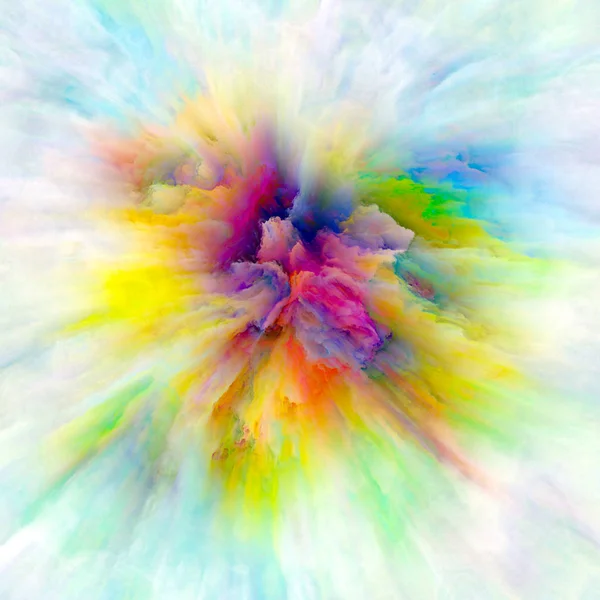 Färg Känslor Serien Sammansättningen Färgexplosion Ämnet Fantasi Kreativitet Konst Och — Stockfoto
