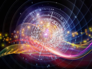 Numara serileri teknoloji. Görsel olarak çekici zemin basamak, Izgaralar ve ışıklar düzenleri teknoloji, bilim ve bilgisayar bilgi dünyasına uygun yapılmış