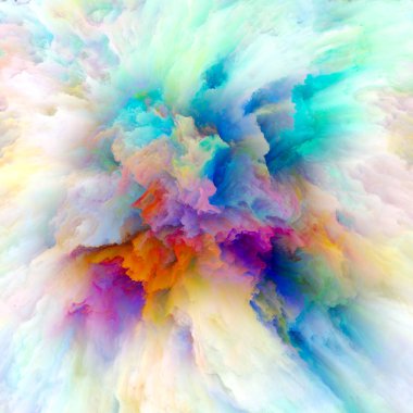 Duygu serisi renk. Arka plan kompozisyon, hayal gücü, yaratıcılık sanat ve tasarım konuyla ilgili renk patlaması