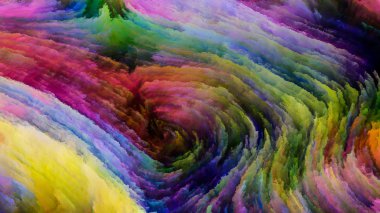 Hareket içinde renk serisi. Tasarım, yaratıcılık ve hayal gücü ekranlar ve mobil cihazlar için duvar kağıdı olarak kullanmak için projeler için akan boya desen aranjman