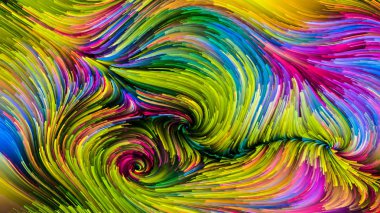 Hareket içinde renk serisi. Akan boya desen tasarım, yaratıcılık ve hayal gücü ekranlar ve mobil cihazlar için duvar kağıdı olarak kullanmak için bu konuda etkileşimi