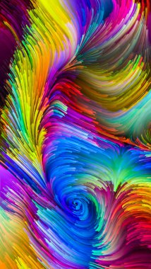 Hareket içinde renk serisi. Tasarım, yaratıcılık ve hayal gücü ekranlar ve mobil cihazlar için duvar kağıdı olarak kullanmak için akan boya desen projeler için soyut kompozisyon ile ilgili