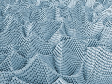 konuyla ilgili bilgisayar grafik çizimi için arka plan öğesi olarak fraktal gürültü ile bozuk uçak ilkel 3D render