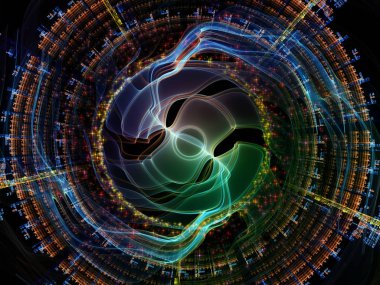 Dalga fonksiyonu serisi. Renkli sinüs titreşimlerin yaratıcı düzenleme, ışık ve fraktal öğeleri için ses ekolayzer, konunun müzik spektrum ve kuantum olasılık