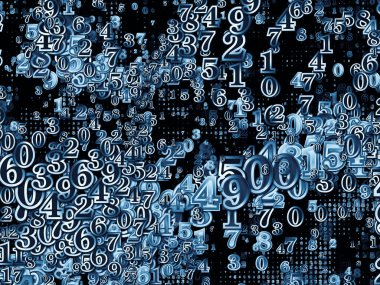 Dünya kupası. Bilim, eğitim ve modern teknoloji konularında rakamlardan ve fraktal elementlerden oluşan soyut tasarım