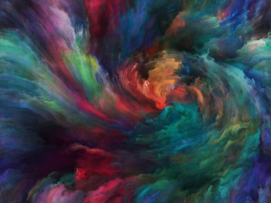 Girdap Döndürme ve Girdap serisi. Sanat, yaratıcılık ve hayal gücü konularında arkaplan tasarımı ve tuval üzerinde hareket