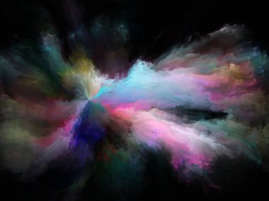 Akışı serisi renk. Arka plan tasarım akarsu müzik, yaratıcılık, hayal gücü, sanat ve tasarım konusunda dijital boya