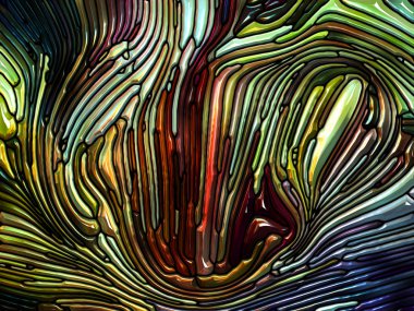 Desen serisi renk. Soyut Tasarım Leaded anımsatan Art Nouveau doğa, güzellik ve Maneviyat konusunda camdan