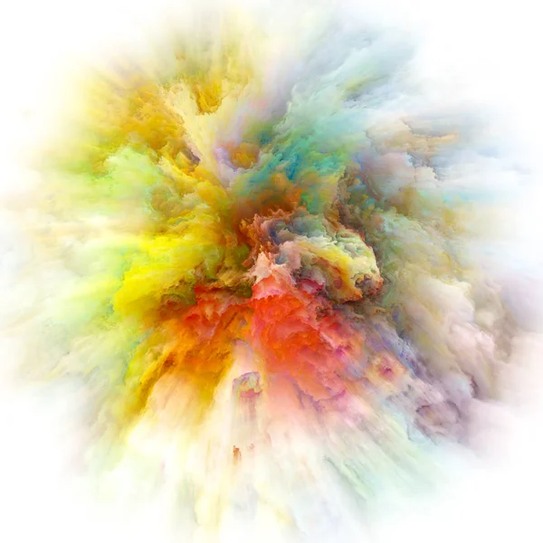 Serie Color Emotion Progettazione Sfondo Esplosione Colore Sul Tema Della — Foto Stock