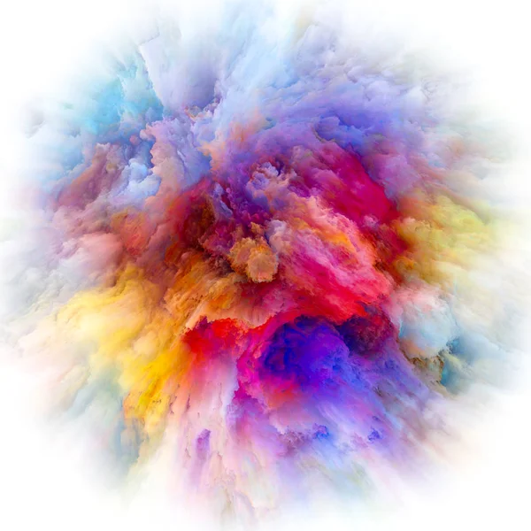 Serie Color Emotion Sfondo Composto Esplosione Colore Adatto Utilizzo Nei — Foto Stock