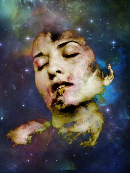 Benim şeytan melek kadın serisi. Kadın doğası, iç dünya ve insanlık dramı konu gerçeküstü elemanları ile genç bir kadın portresi.