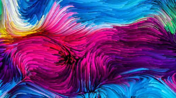 Color Motion Series Abstract Design Made Liquid Paint Pattern Subject — Stock Photo, Image