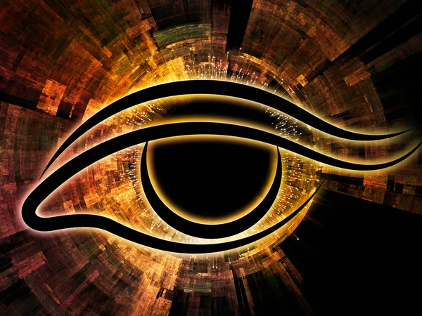 Eye Knowledge Serie Visueel Aantrekkelijke Achtergrond Gemaakt Van Oog Icoon — Stockfoto