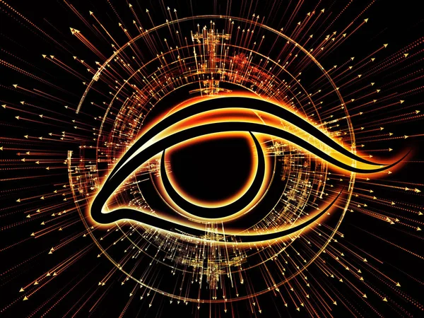 Eye Knowledge Compoziția Icoanei Ochilor Săgeții Izbucnit Subiectul Științei Educației — Fotografie, imagine de stoc