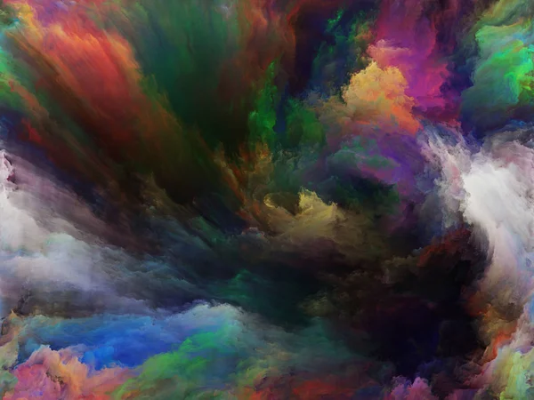 Soyut Arkaplan serisi. Renk arkaplanı ve sanat, yaratıcılık ve hayal gücü konularında tuval üzerinde hareket