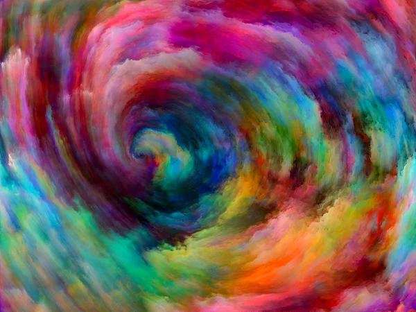 Vortex Twist Swirl Series Artistic Abstraction Composed Color Movement Canvas — Stock Photo, Image