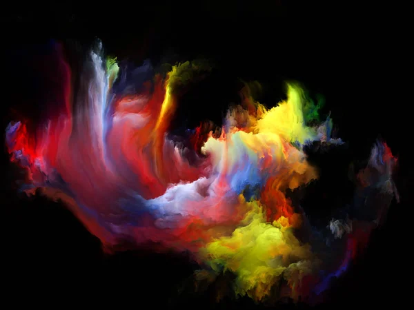 Kleur Flow Serie Artistieke Abstractie Samengesteld Uit Stromen Van Digitale — Stockfoto