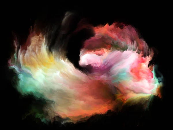 Color Flow Series Design Composed Streams Digital Paint Metaphor Subject — Stock Photo, Image