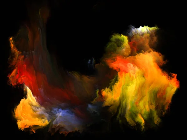 Kolor Serii Przepływu Wzajemne Oddziaływanie Strumieni Cyfrowych Farby Temat Muzyki — Zdjęcie stockowe