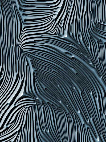 Curvas Série Natureza Interplay Rendering Blue Embossed Bas Relief Pattern — Fotografia de Stock