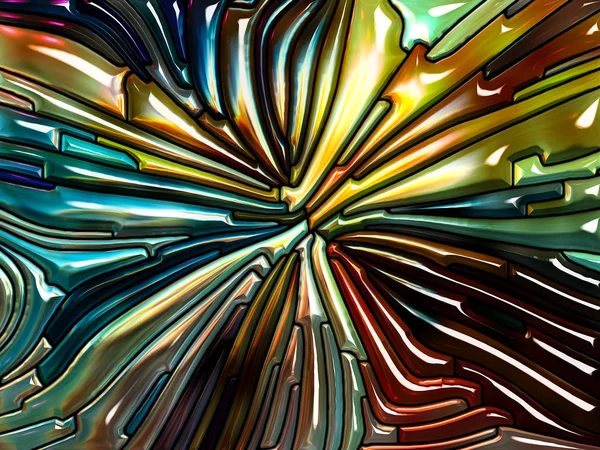 Vloeibaar Patroon Serie Creatieve Regeling Van Gebrandschilderd Glas Design Doet — Stockfoto