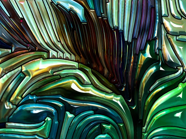 Sıvı Desen Serisi Lekelenmiş Cam Dizaynından Yapılmış Görsel Çekicilik Doğa — Stok fotoğraf