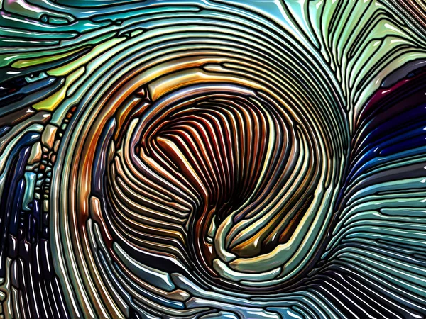 Sıvı Desen serisi. Doğa, güzellik ve maneviyat üzerine bir metafor olarak Art Nouveau 'yu anımsatan lekeli cam tasarımı.