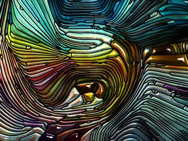 Kleur Patroon Serie Abstract Ontwerp Gemaakt Van Leaded Glas Denken — Stockfoto