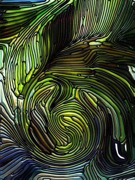ガラス シリーズの夢 カラフルなデザイン 創造性 想像の主題の概念メタファーとして色の断片のステンド グラス パターンの配置 — ストック写真