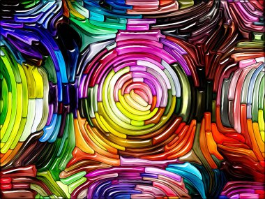 Sıvı renkli serisi. Renkli cam desen yaratıcılık, sanat ve tasarım konusunda yapılmış soyut tasarım