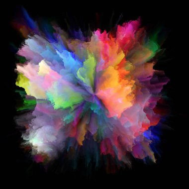 Renkli Duygular serisi. Renklerin etkileşimi hayal gücü, yaratıcılık sanatı ve tasarım konularında patlama yarattı