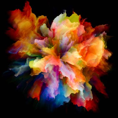 Duygu serisi renk. Görsel olarak çekici zemin rengi patlama sıçrama patlama Yassı olup, hayal gücü, yaratıcılık sanat ve tasarım düzenleri yaptı