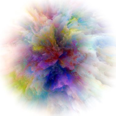 Duygu serisi renk. Arka plan kompozisyon, hayal gücü, yaratıcılık sanat ve tasarım konuyla ilgili renk patlaması