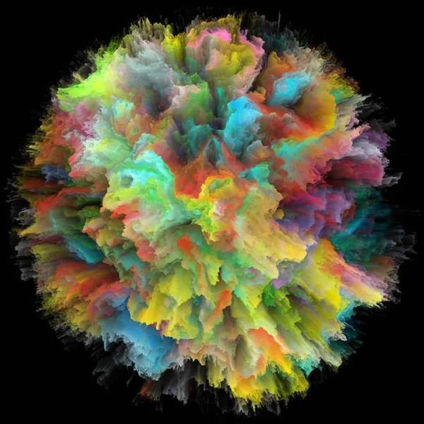 Renkli Duygular Serisi Renk Patlamasından Oluşan Arkaplan Hayal Gücü Yaratıcılık — Stok fotoğraf