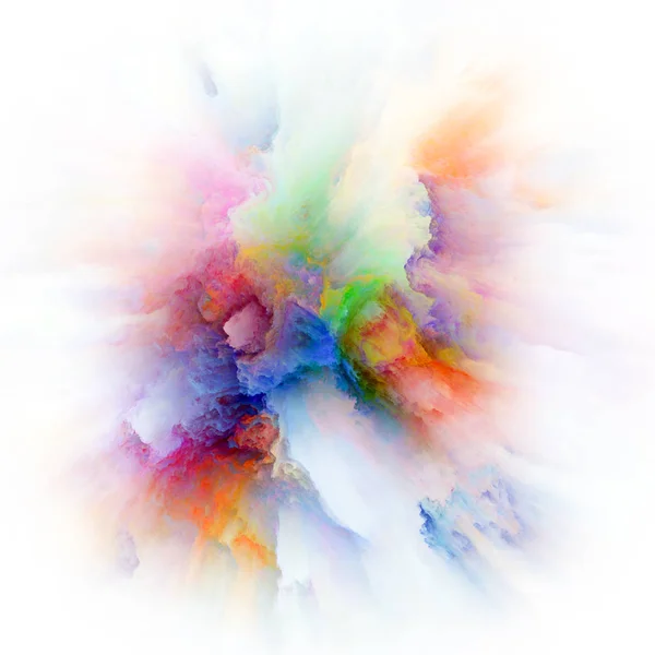 Color Emotion Series Visually Attractive Backdrop Made Color Inkblot Works — Stock Photo, Image