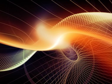 Teknoloji alanı serisi. Dalgalar, Izgaralar ve teknoloji, bilim ve bilgisayar bilgi dünyasına konusu ışıkları