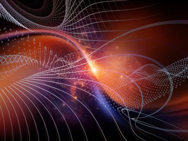 Numara serileri teknoloji. Basamak, Izgaralar ve teknoloji, bilim ve bilgisayar bilgi dünyasına konusu ışıkları sanatsal soyutlama oluşan