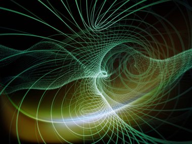 Teknoloji alanı serisi. Tasarım projeleri için fon olarak hizmet etmek için dalgalar, Izgaralar ve ışıklar yapılmış teknoloji, bilim ve bilgisayar bilgi dünyası ile ilgili