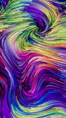 Hareket içinde renk serisi. Sanatsal soyutlama konu tasarım, yaratıcılık ve hayal gücü ekranlar ve mobil cihazlar için duvar kağıdı olarak kullanmak için akan boya izi oluşur