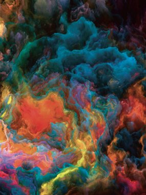 Akışı serisi renk. Müzik, yaratıcılık, hayal gücü, sanat ve tasarım konusunda dijital boya streams düzenlenmesi