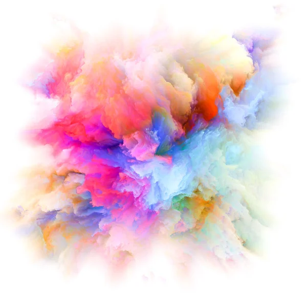 Serie Color Emotion Progettazione Sfondo Esplosione Colore Lavori Immaginazione Creatività — Foto Stock