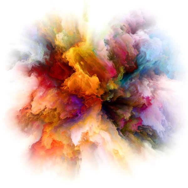 Serie Color Emotion Disposizione Astratta Esplosione Colore Come Sfondo Progetti — Foto Stock