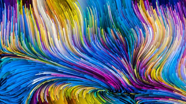 Serie Color Movimiento Composición Del Patrón Pintura Flujo Tema Del — Foto de Stock