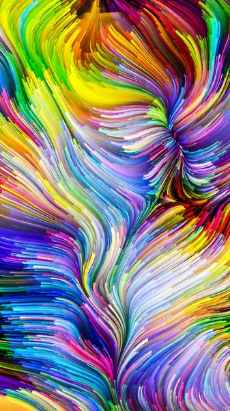 Serie Color Movimiento Diseño Compuesto Por Patrón Pintura Flujo Como — Foto de Stock