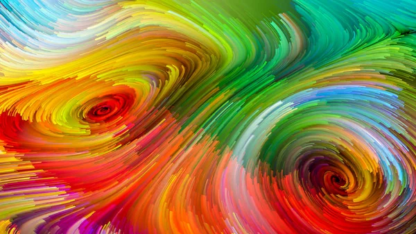 Color Motion Series Backdrop Design Flowing Paint Pattern Works Design — Stock Photo, Image